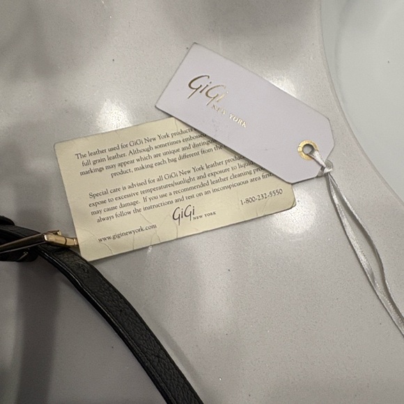 GiGi New York Black Textured Shoulder Bag - Picture 5 of 5